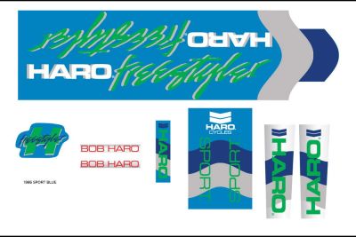 Frame decal set Haro 1986 Sport