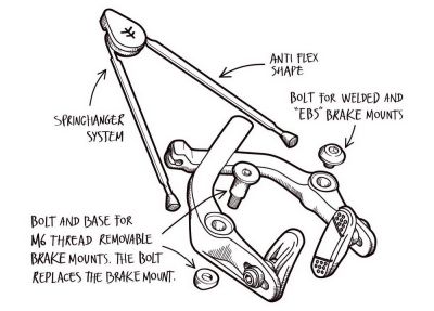 Preview: Brake Fly Bikes Manual Cast Springhanger