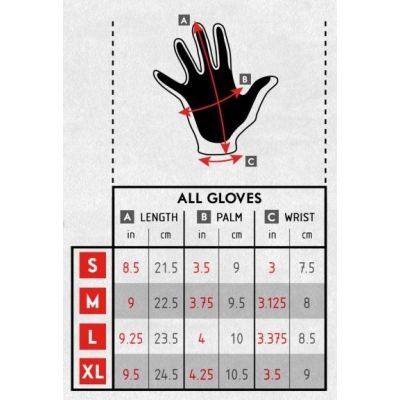 Gloves Shadow Red Tye Die